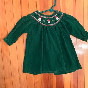 Smocked Santa Dress